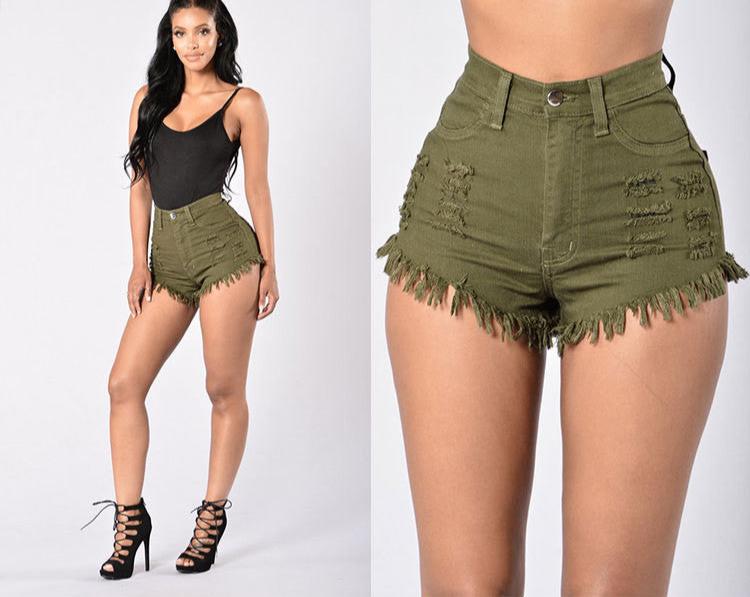 Stretch Sexy Frayed Shorts - Chiccharm