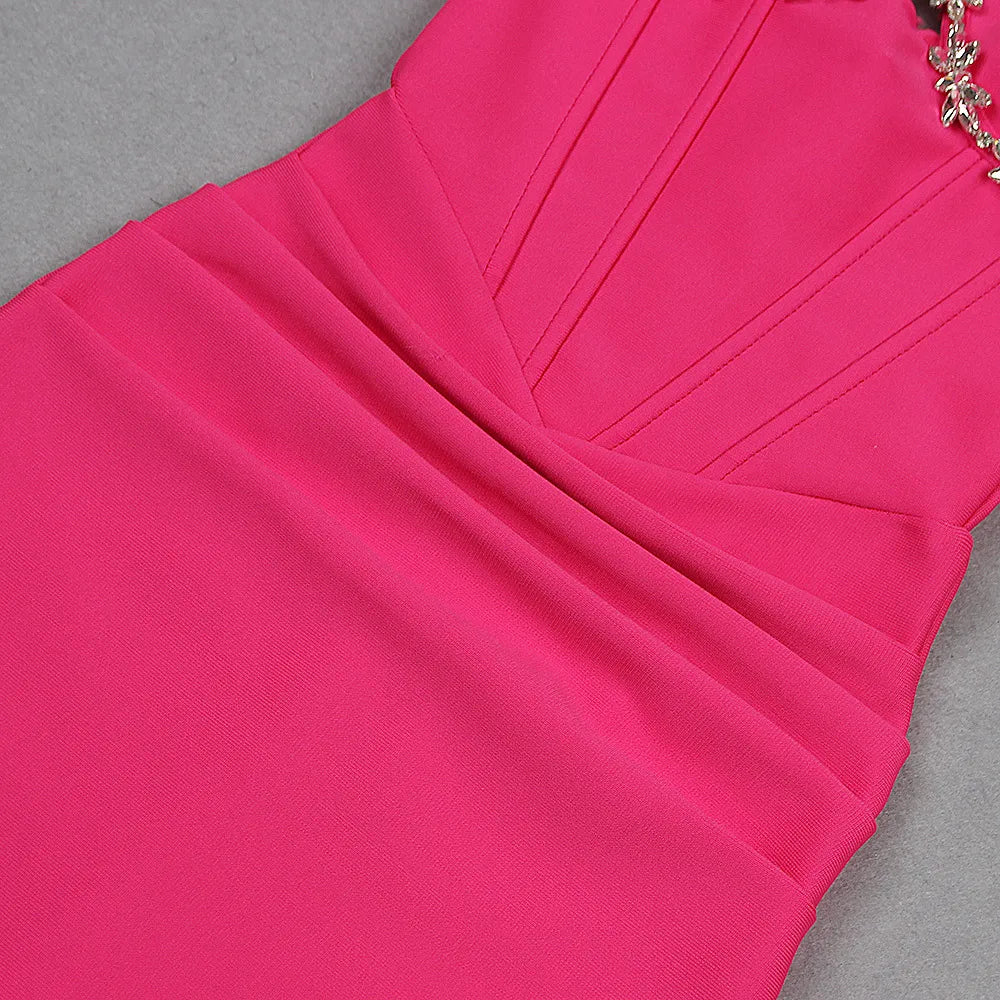 Embellished Strap Bodycon Dress