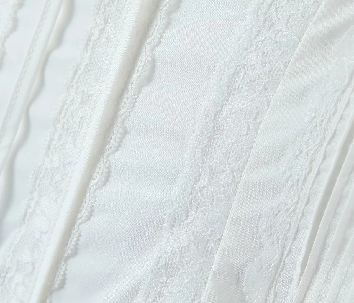 Lace-Trim Corset Style Top