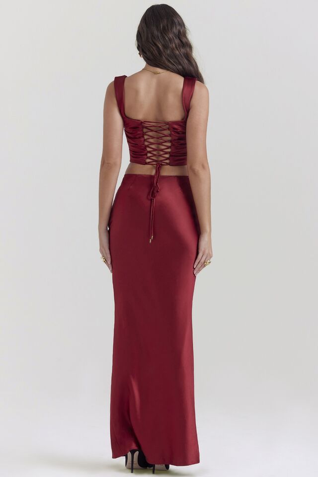 Sleek Satin Two-Piece Dress Suit - Chiccharm