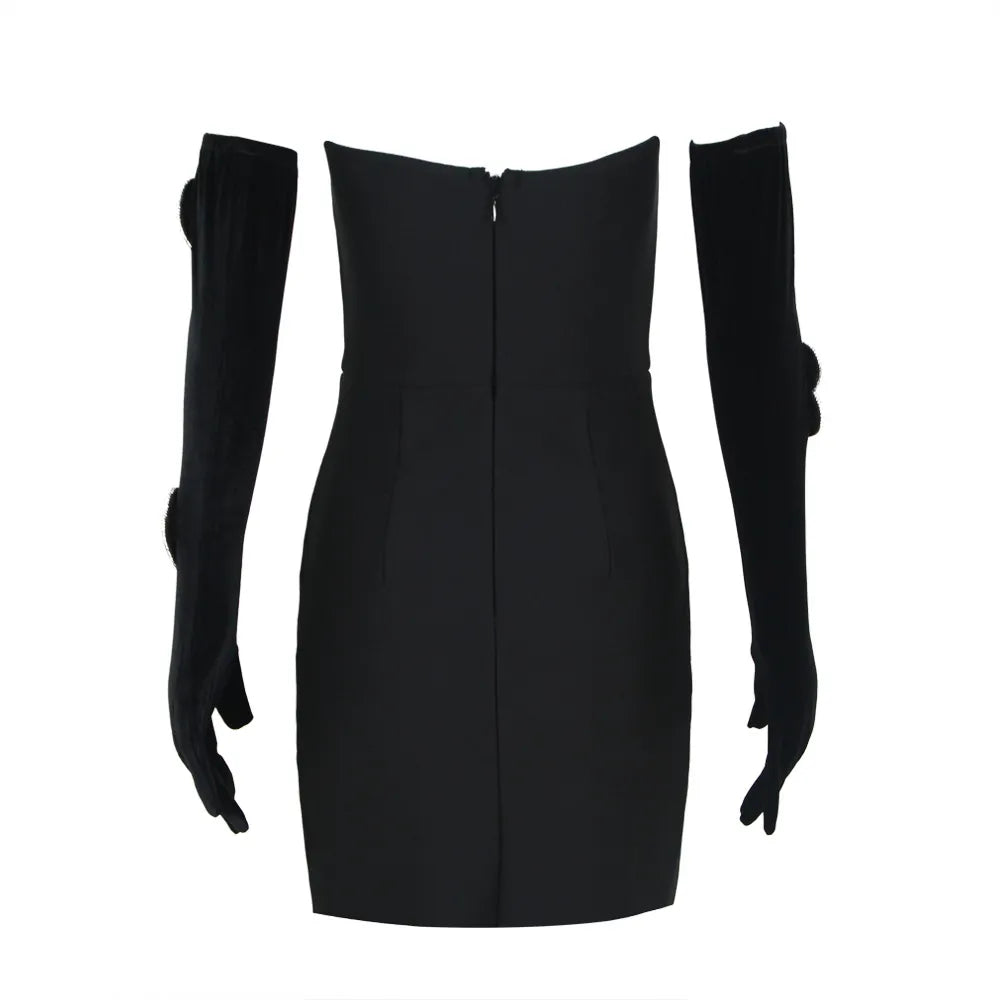 Glamorous Heart-Detail Evening Gown