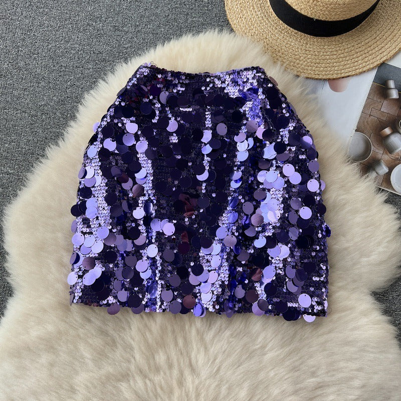Shimmer Sequin Party Skirt