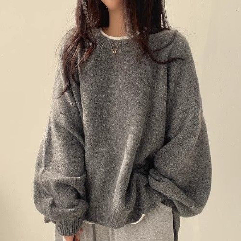 Over-Sized Crew Neck Pullover