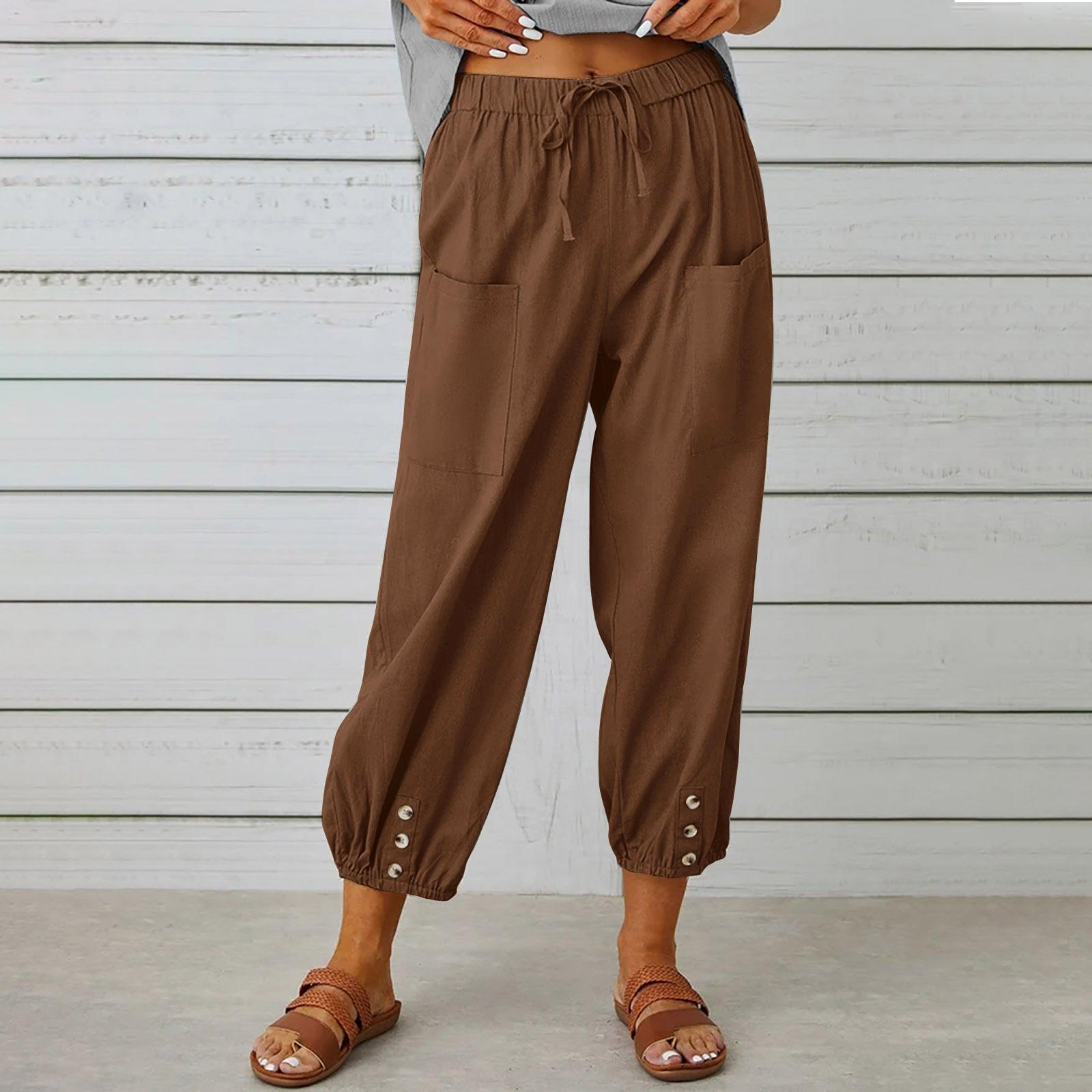 Drawstring Tie Pants - Chiccharm