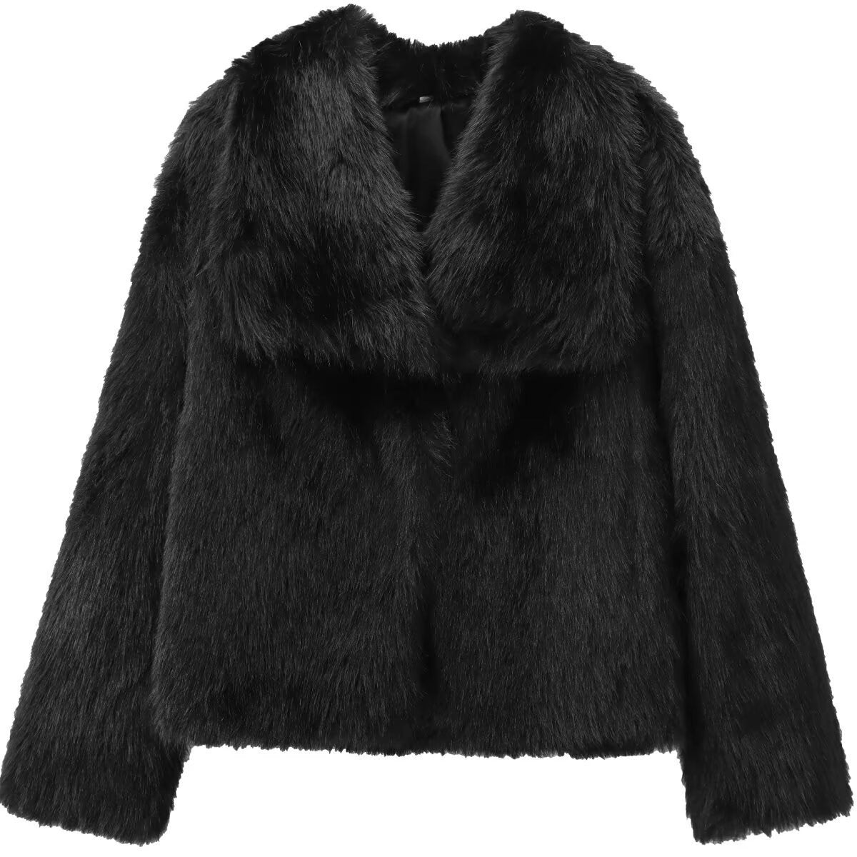 Faux Fur Plush Coat