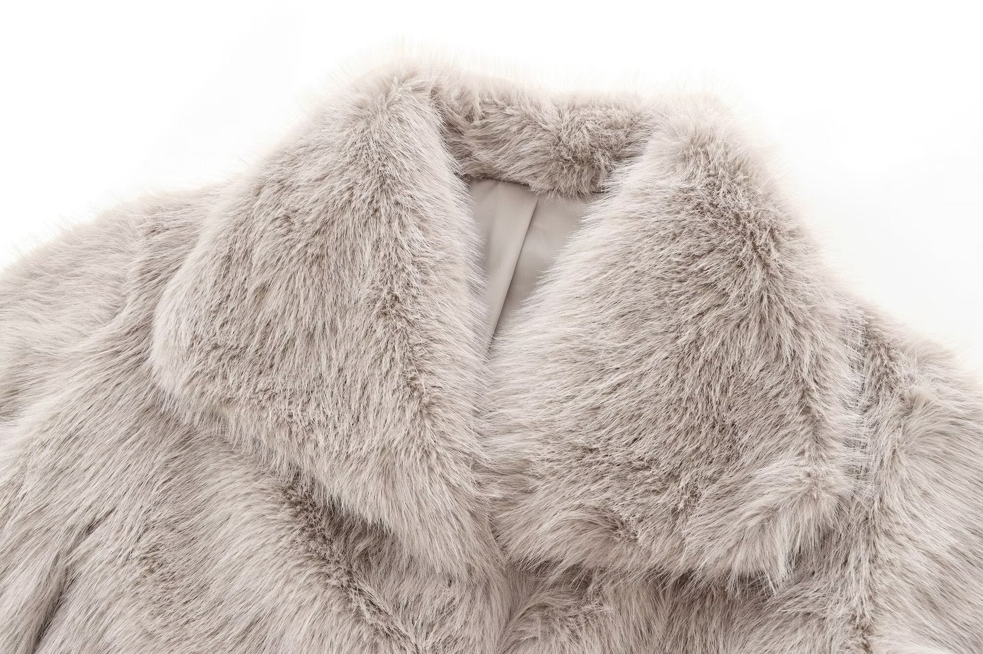 Faux Fur Plush Coat