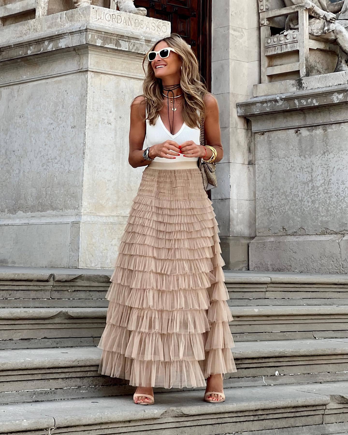 Layered Ruffles Cake Skirt - Chiccharm