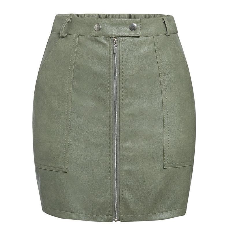 Faux Leather short skirt - Chiccharm