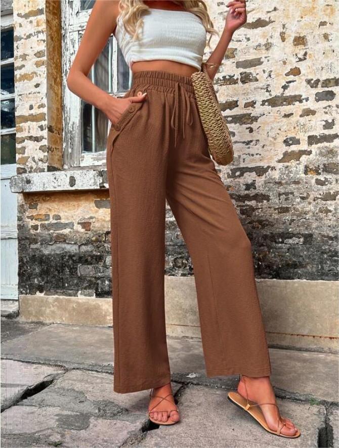 New Casual Pants With Pockets - Chiccharm