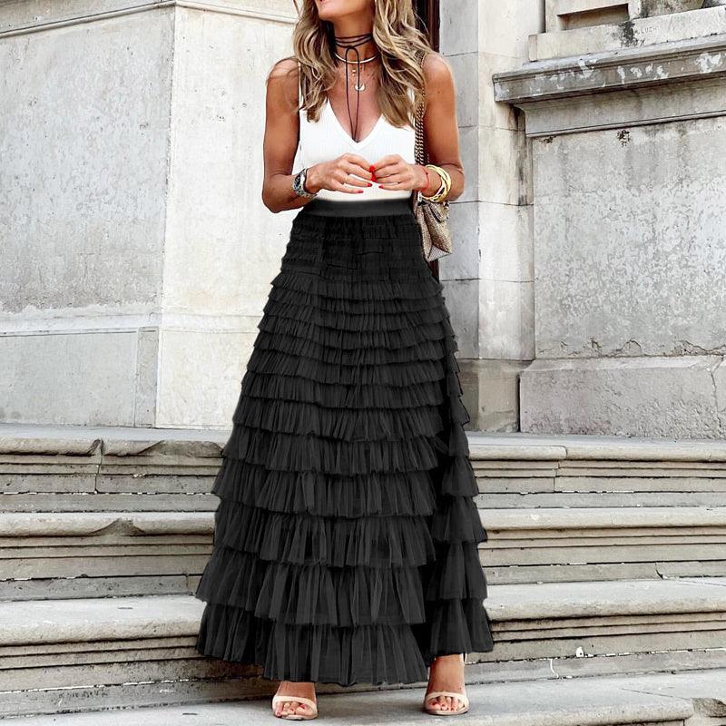 Layered Ruffles Cake Skirt - Chiccharm