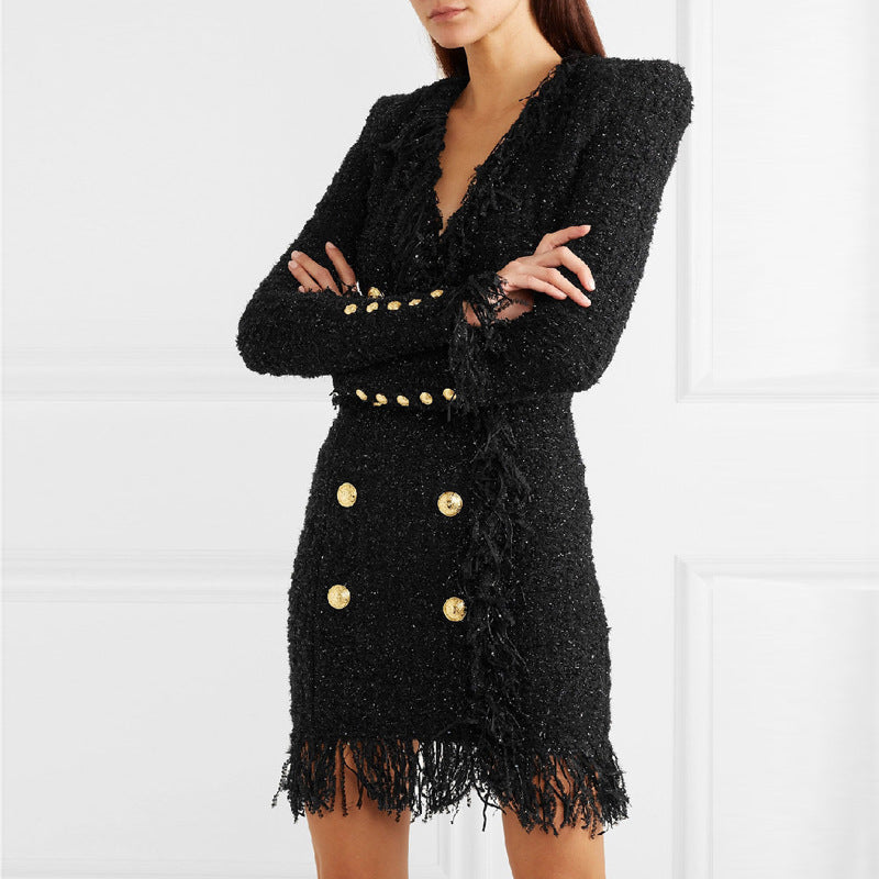 Structured Elegance Blazer Dress - Chiccharm