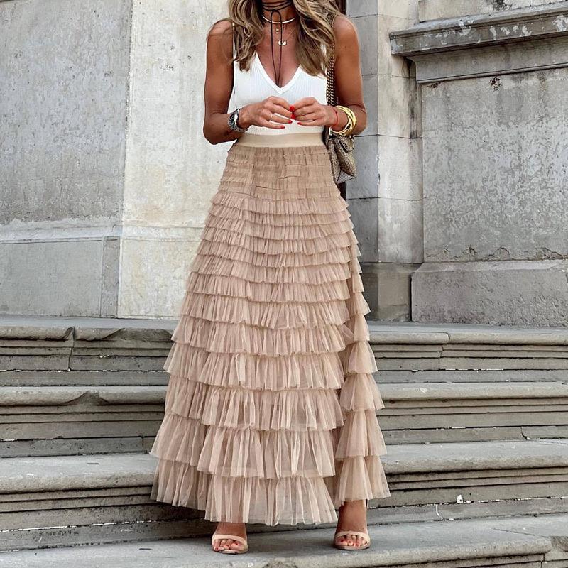 Layered Ruffles Cake Skirt - Chiccharm