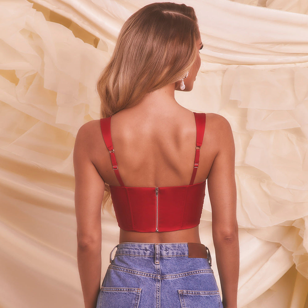 Sweetheart Neckline Corset Top