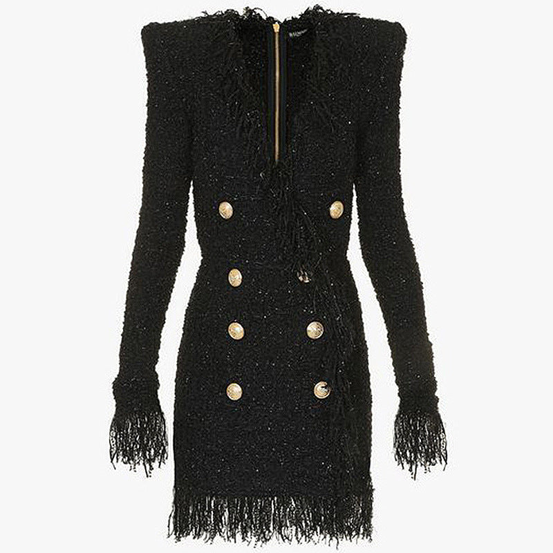 Structured Elegance Blazer Dress - Chiccharm
