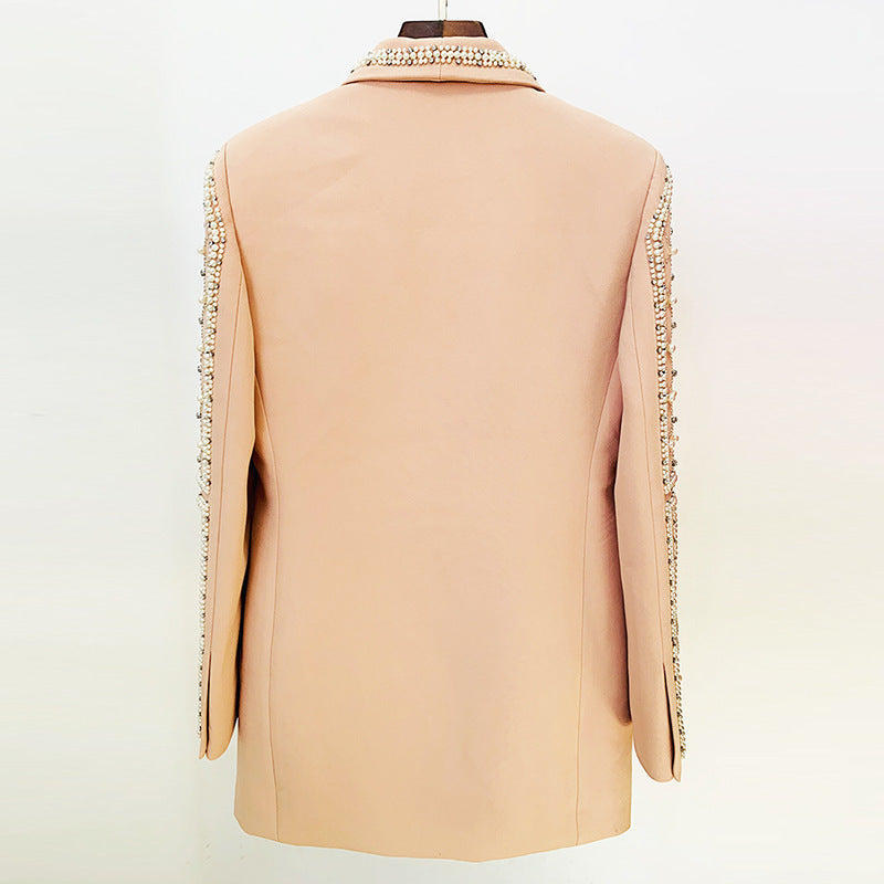 Hand-Embellished Blazer Dress with Intricate Detailing - Chiccharm