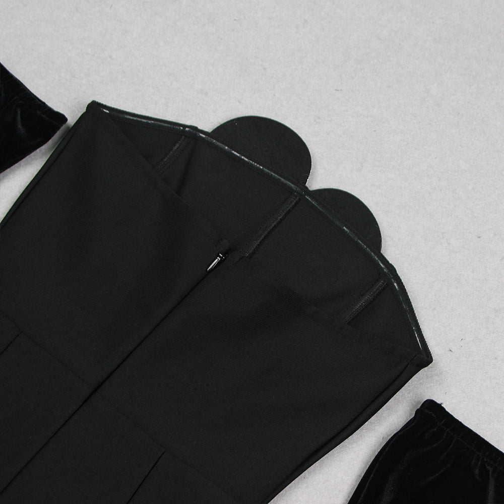 Glamorous Heart-Detail Evening Gown