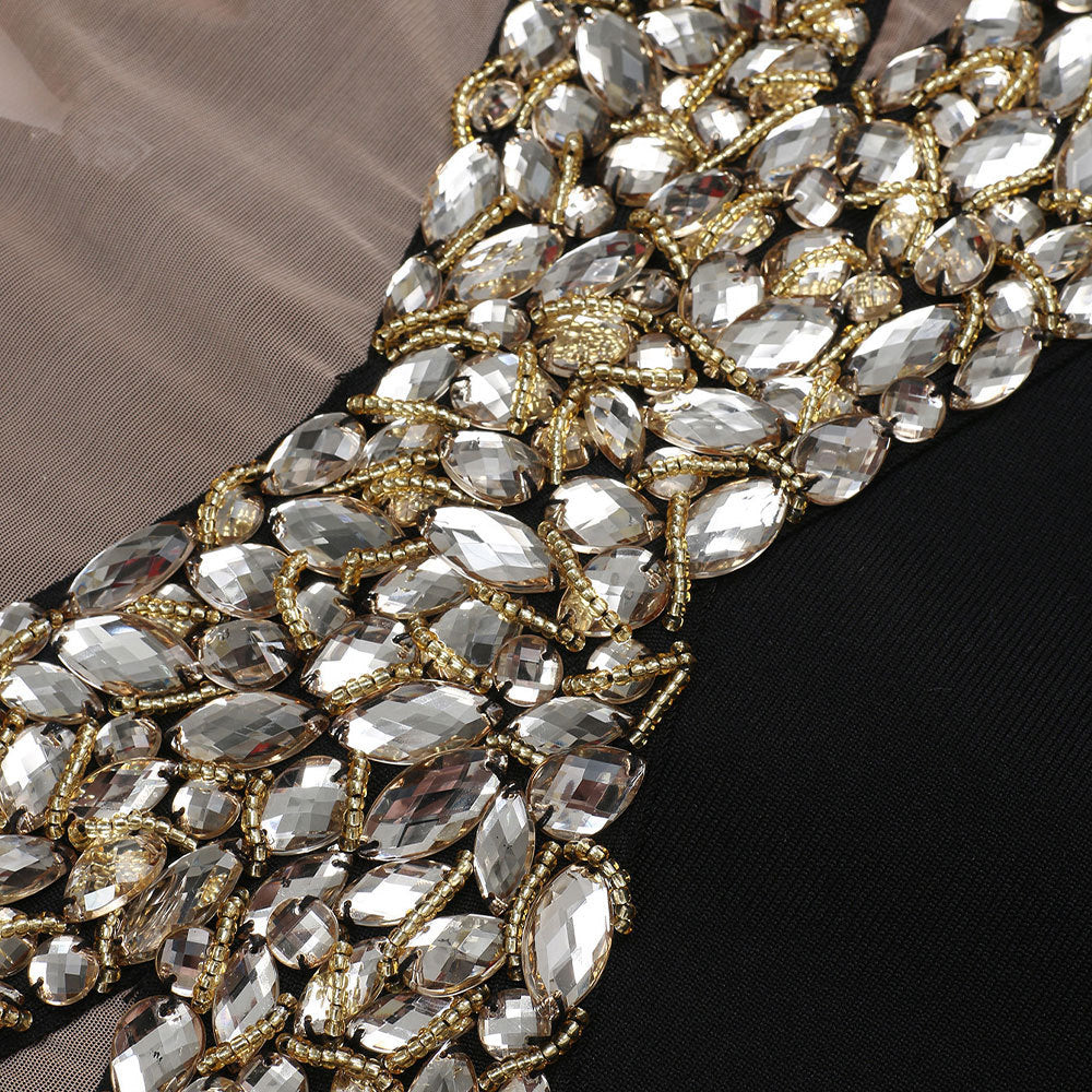 Crystal Embellished Glam Gown