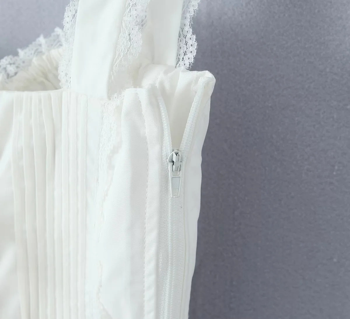 Lace-Trim Corset Style Top