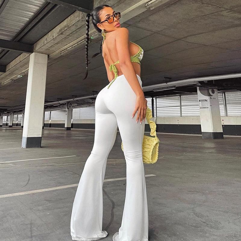 Low-waist Pleated Hip-type Wide-leg Pants - Chiccharm