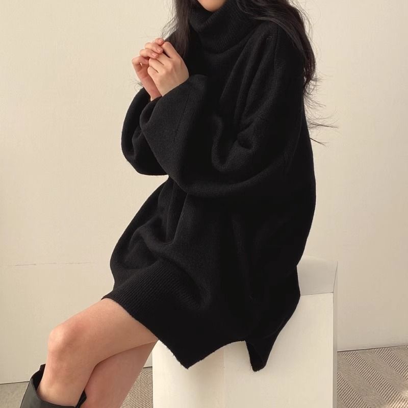 Lazy Style Loose Sweater Dress