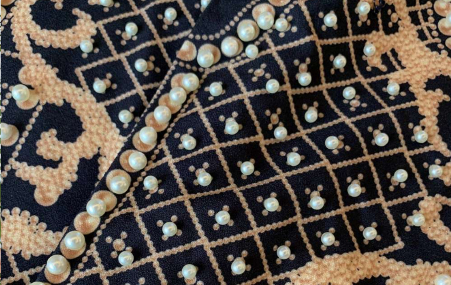 Pearl-Embellished Statement Blazer Dress - Chiccharm