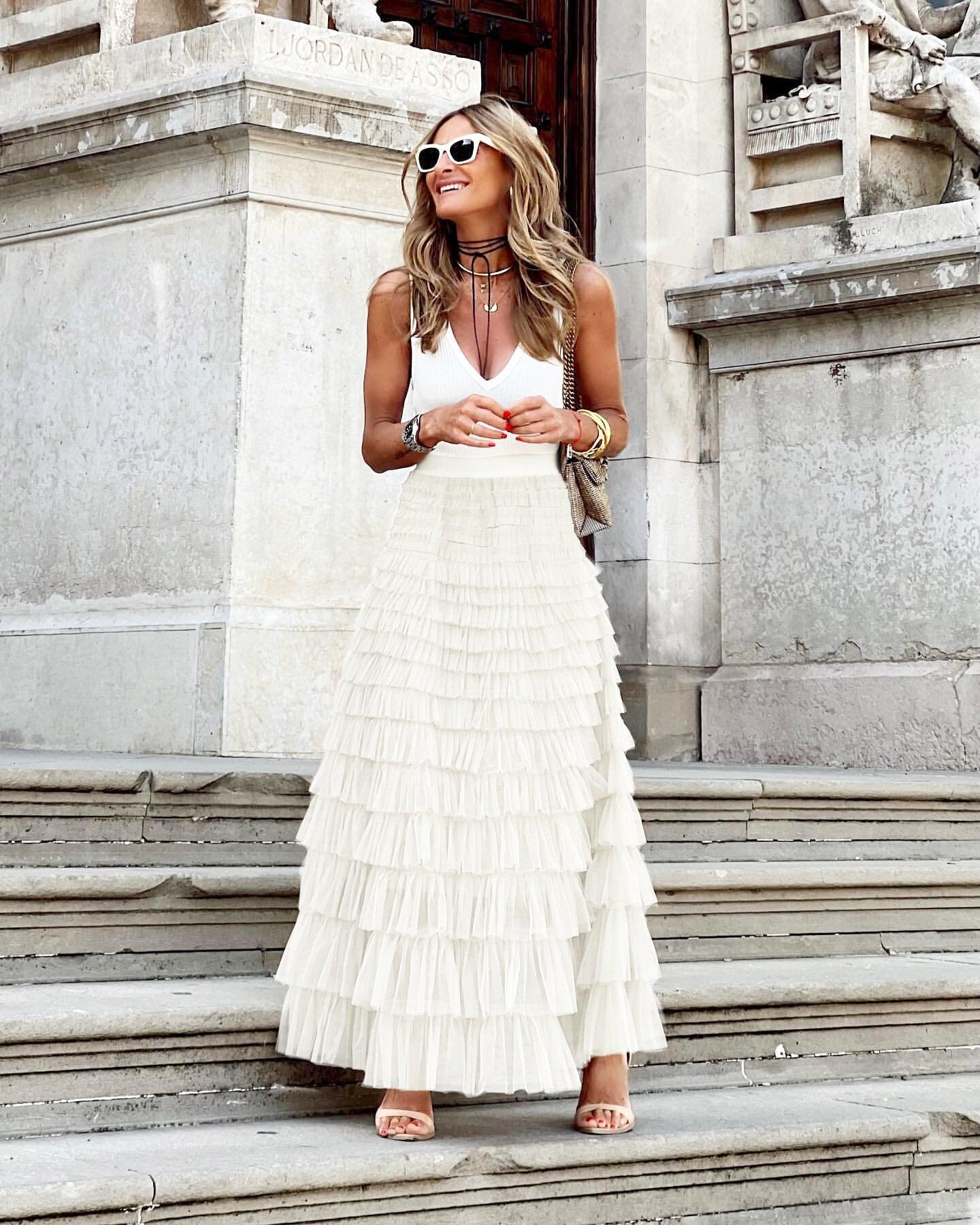 Layered Ruffles Cake Skirt - Chiccharm